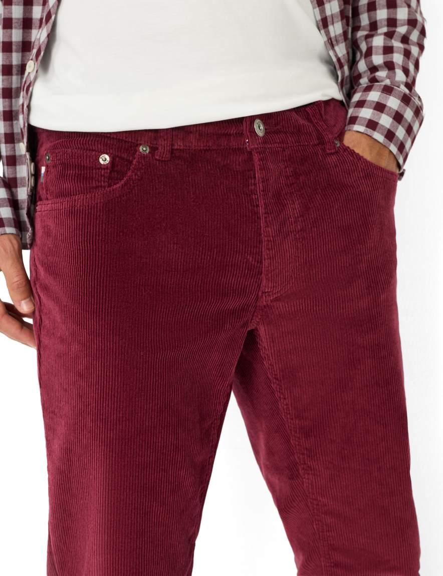 Raphaela By Brax Men's Fashion Pants Style COOPER Dark Red Regular Fit