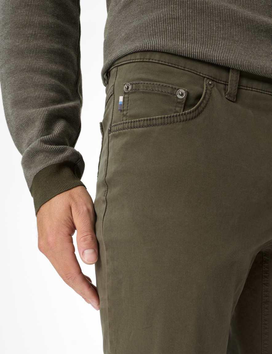 Raphaela By Brax Men's Fashion Pants Style COOPER Green - Olive Regular Fit