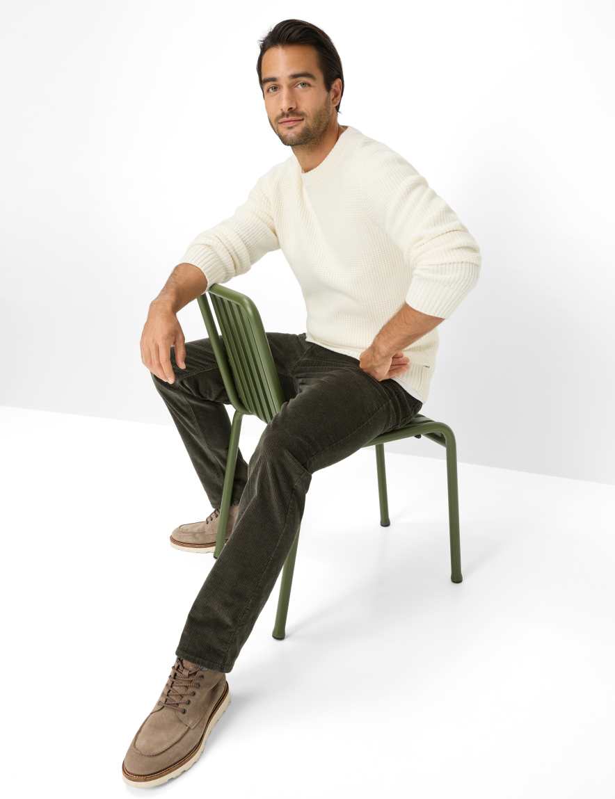 Raphaela By Brax Men's Fashion Pants Style COOPER Green - Olive Regular Fit