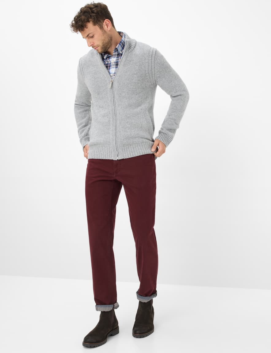 Raphaela By Brax Men's Fashion Pants Style COOPER TT Dark Red Regular Fit