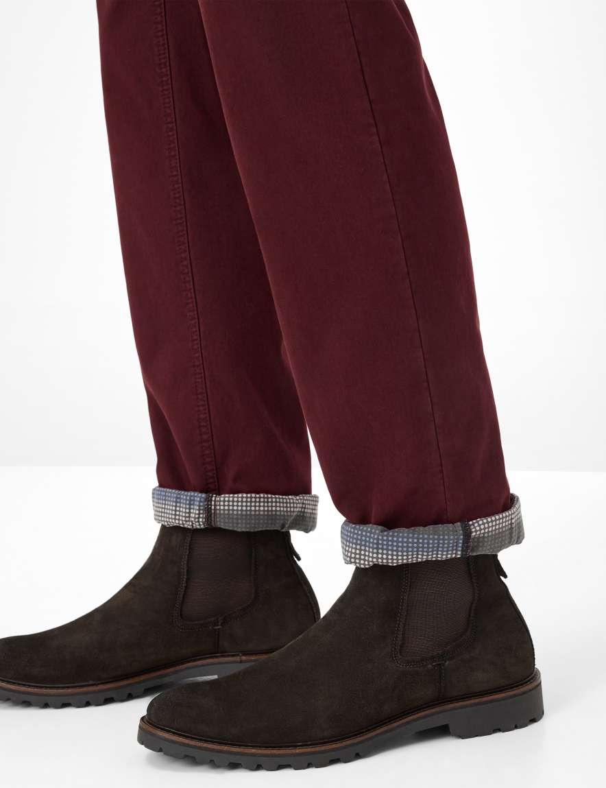 Raphaela By Brax Men's Fashion Pants Style COOPER TT Dark Red Regular Fit