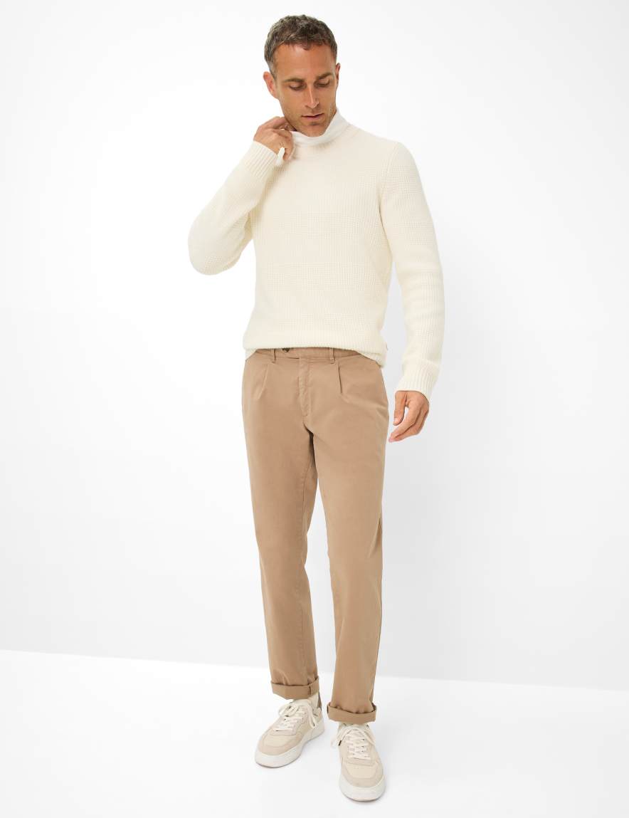 Raphaela By Brax Men's Fashion Pants Style LUIS Beige Regular Fit ➜ At Brax