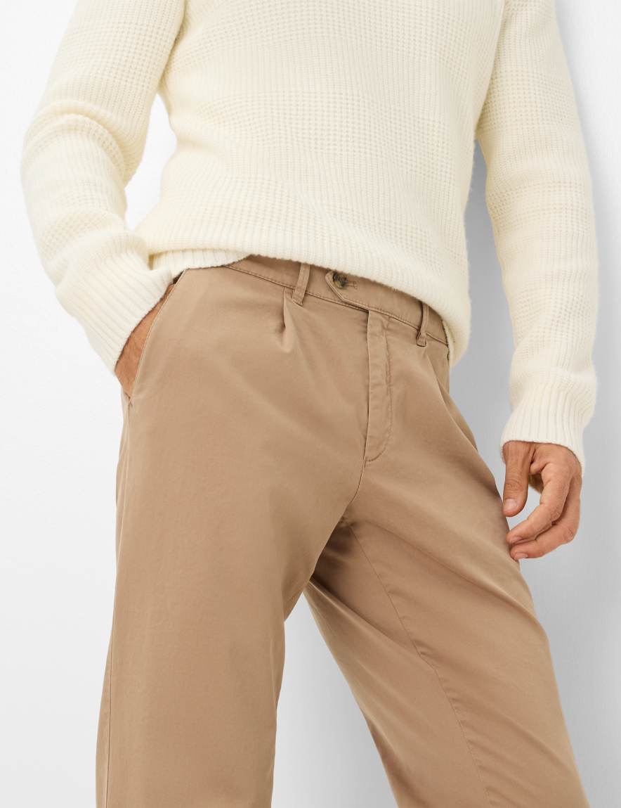 Raphaela By Brax Men's Fashion Pants Style LUIS Beige Regular Fit ➜ At Brax