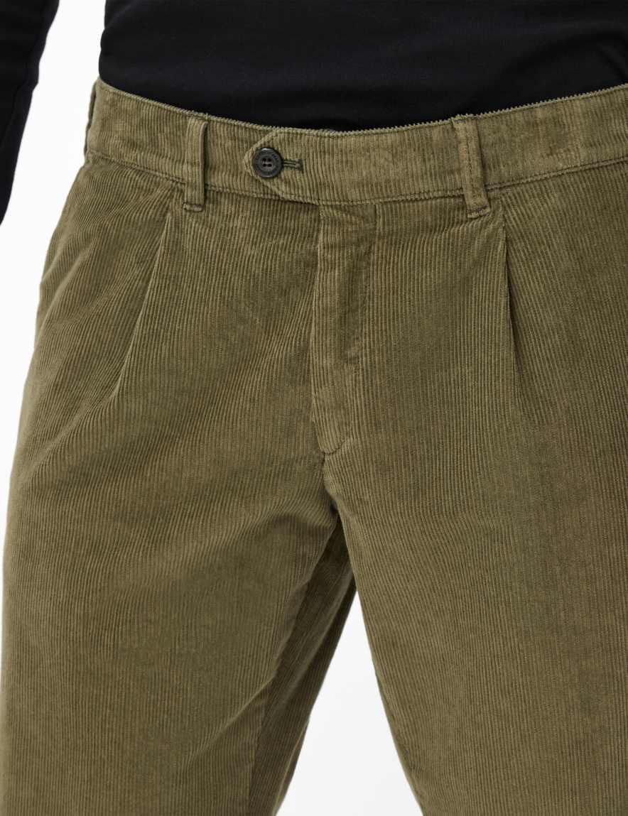 Raphaela By Brax Men's Fashion Pants Style LUIS Dark Green Regular Fit