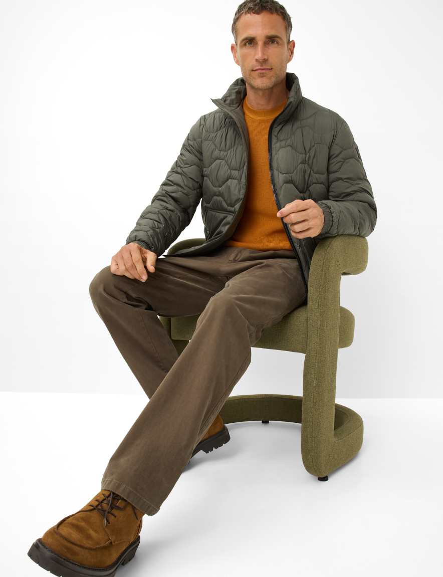 Raphaela By Brax Men's Fashion Pants Style LUIS Green - Olive Regular Fit