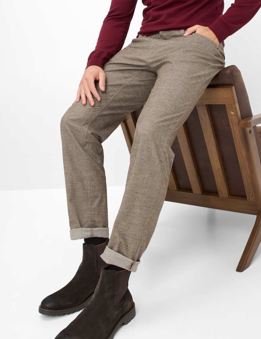 Raphaela By Brax Men's Fashion Pants Style LUKE Light Brown Regular Fit