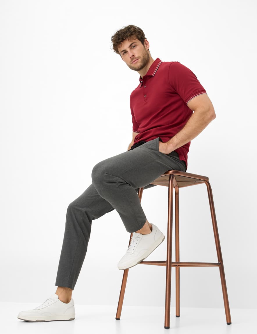 Raphaela By Brax Men's Fashion Pants Style PHIL Medium Gray Tapered Fit