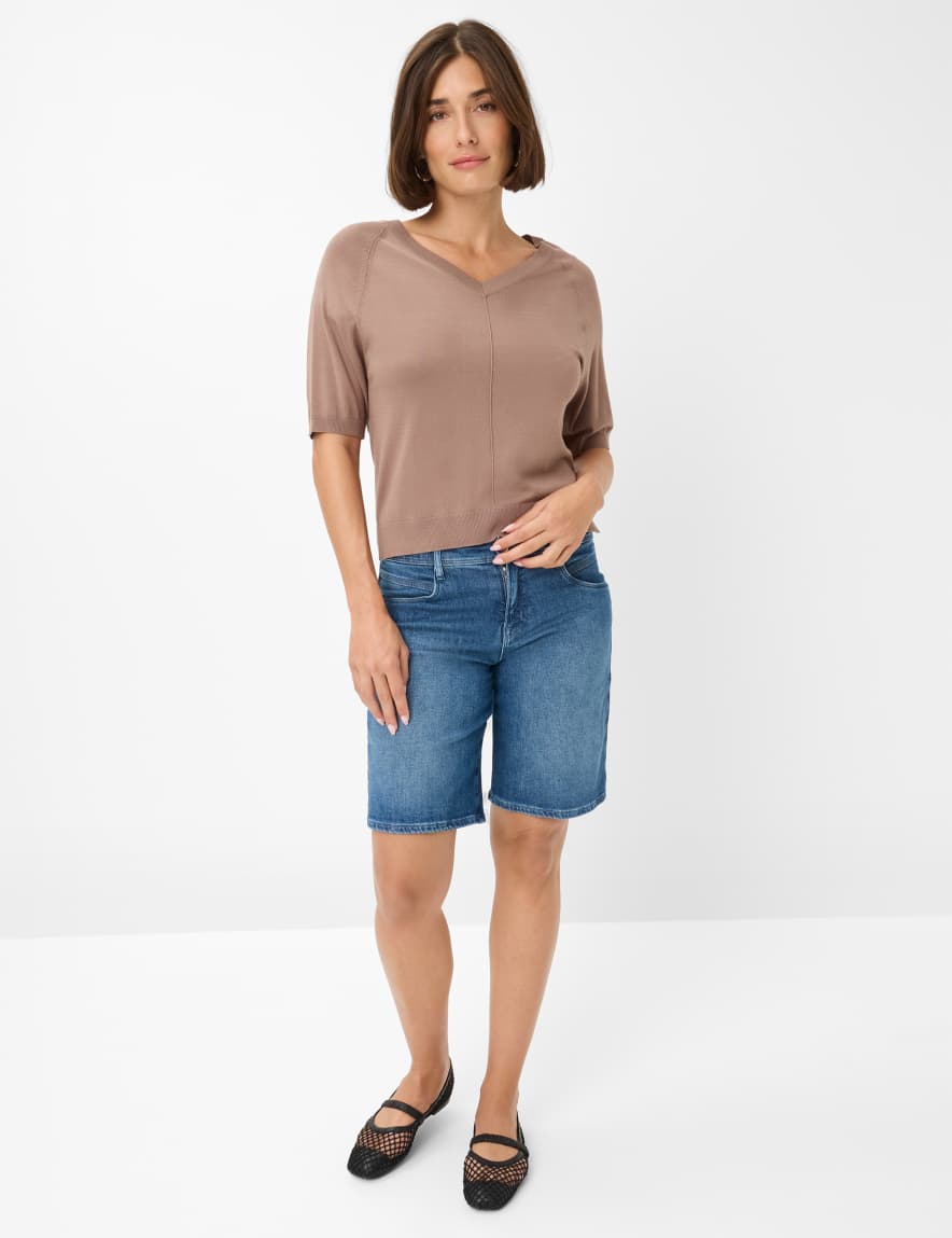 Raphaela By Brax Women's Fashion Jeans | Bermudas Style MEL B Relaxed Fit