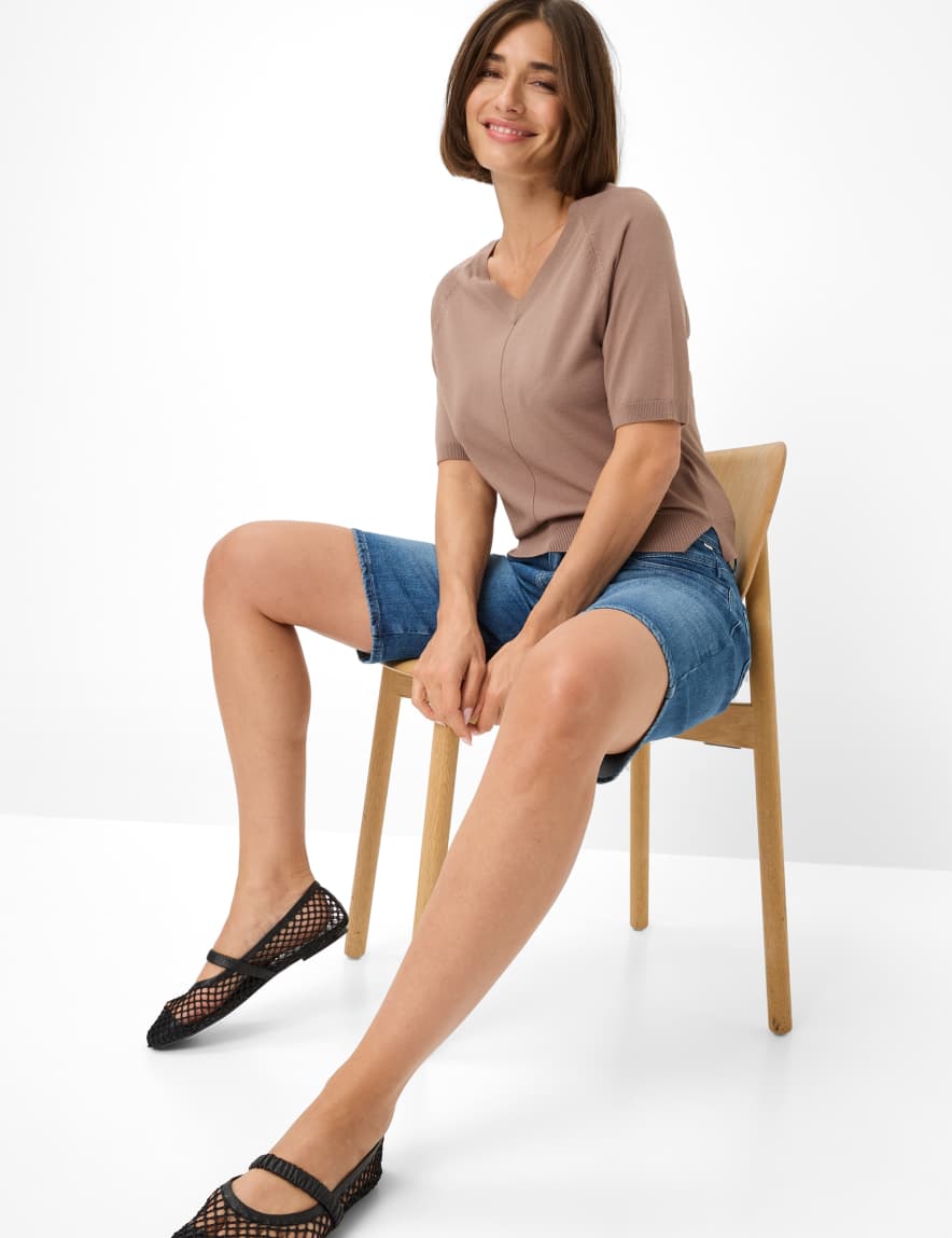 Raphaela By Brax Women's Fashion Jeans | Bermudas Style MEL B Relaxed Fit