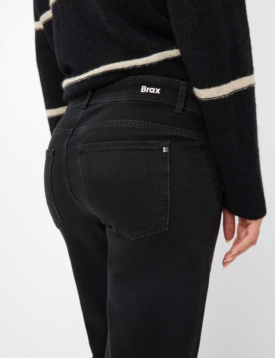 Raphaela By Brax Women's Fashion Jeans Style MAINE Denim Black Wide Leg