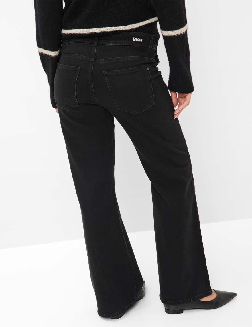 raphaela by brax Women's fashion Jeans Style MAINE Denim Black Wide Leg