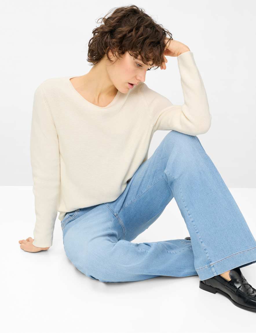 Raphaela By Brax Women's Fashion Jeans Style MAINE Denim Blue Wide Leg