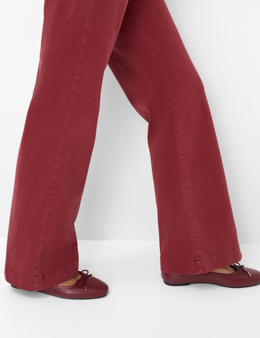 Raphaela By Brax Women's Fashion Jeans Style MAINE Denim Dark Red Wide Leg