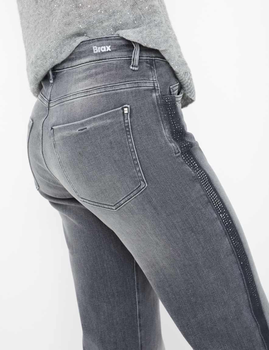 Raphaela By Brax Women's Fashion Jeans Style MAINE Denim Light Gray Wide Leg