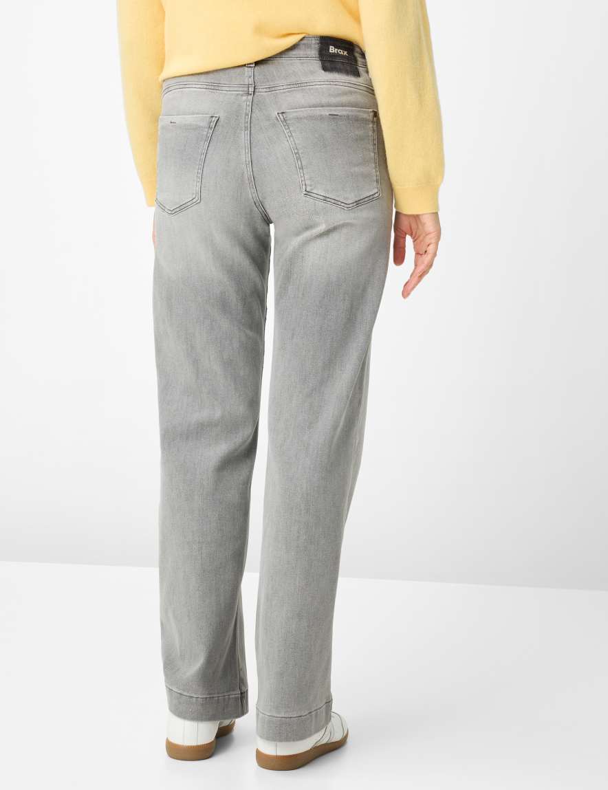 raphaela by brax Women's fashion Jeans Style MAINE Denim Light Gray Wide Leg