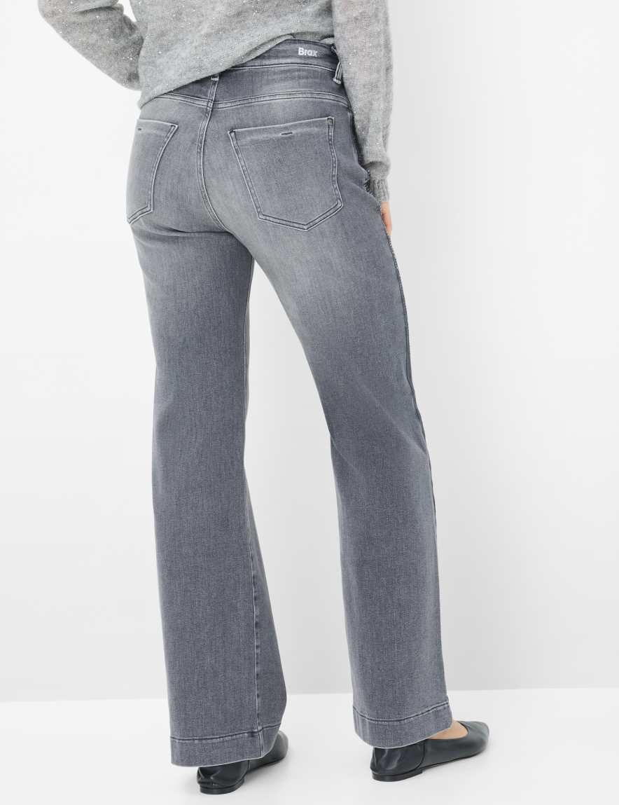 raphaela by brax Women's fashion Jeans Style MAINE Denim Light Gray Wide Leg