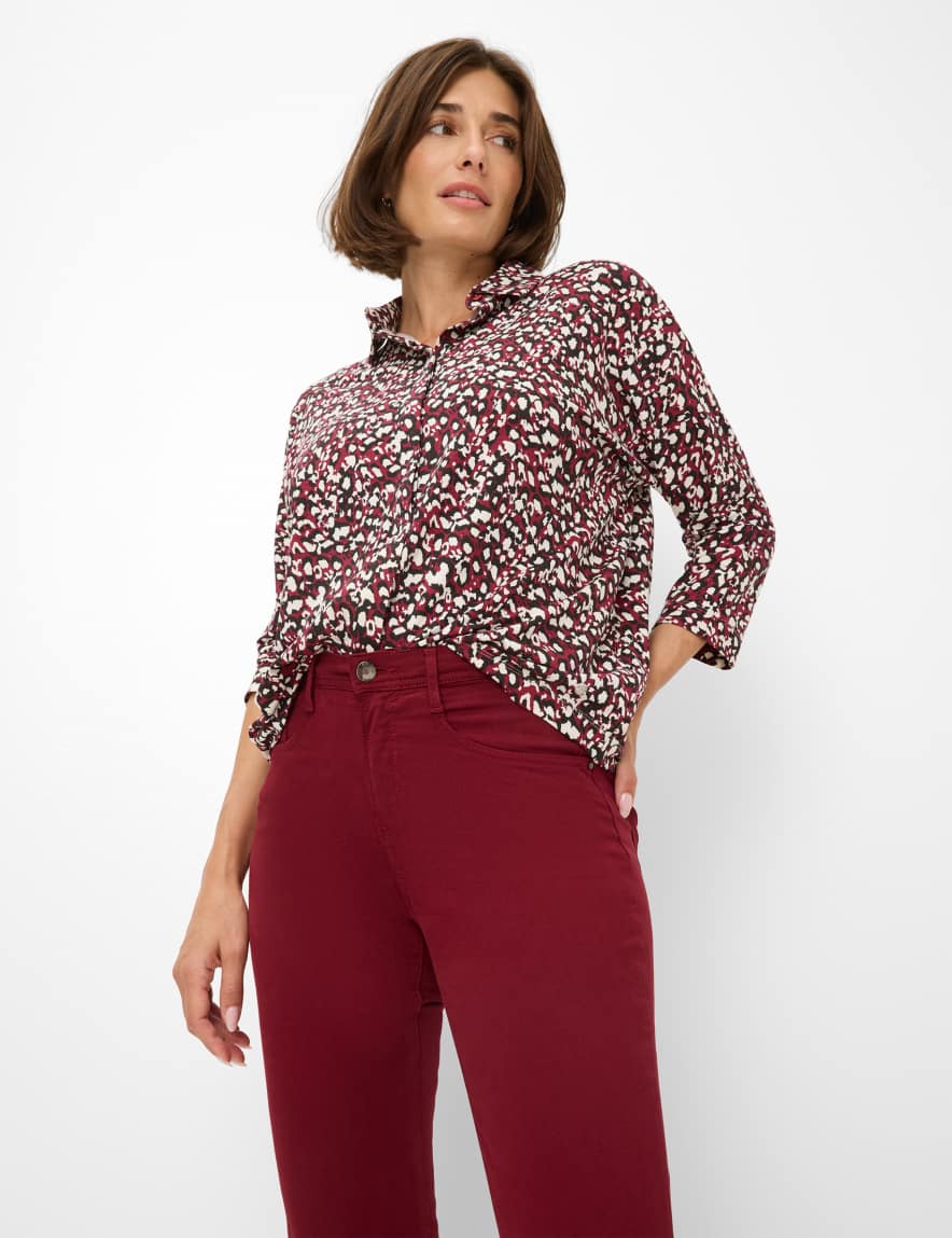 Raphaela By Brax Women's Fashion Jeans Style MARY Denim Dark Red Regular Fit