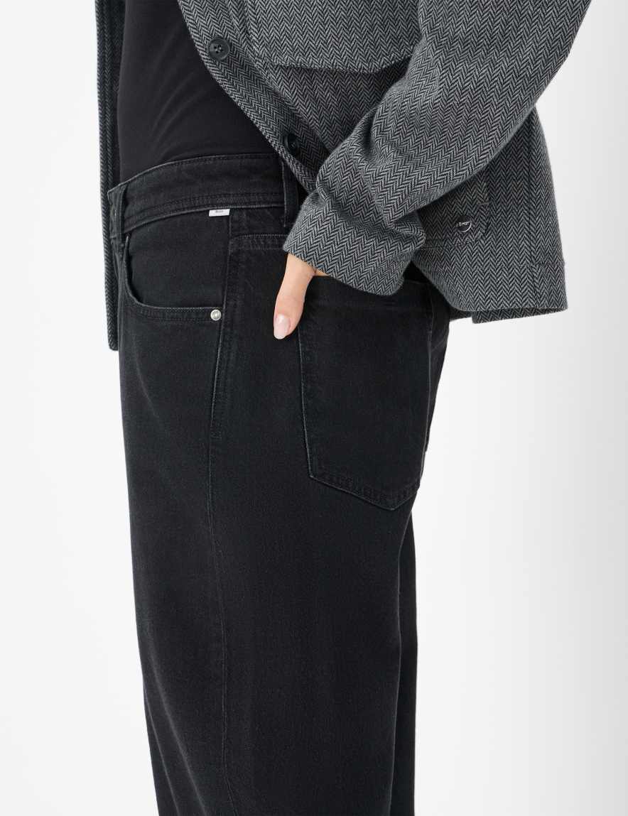 Raphaela By Brax Women's Fashion Jeans Style MORGAN Denim Black Wide Leg