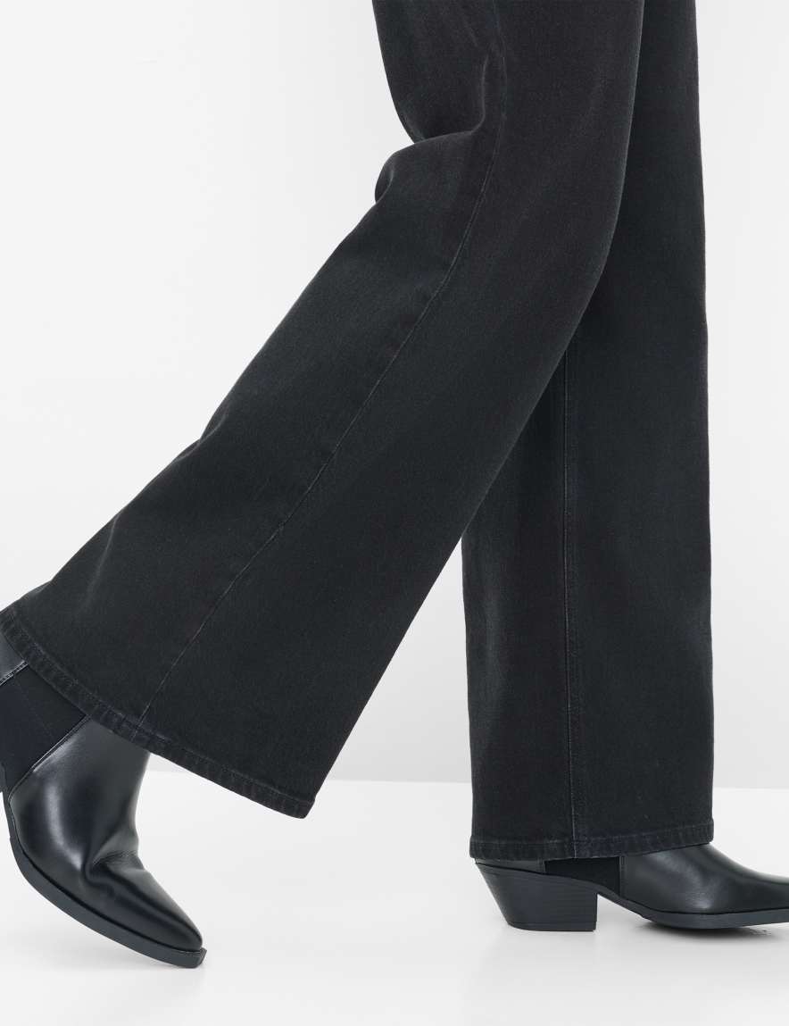 Raphaela By Brax Women's Fashion Jeans Style MORGAN Denim Black Wide Leg