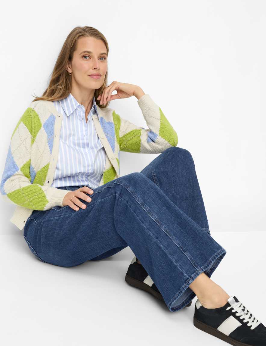 Raphaela By Brax Women's Fashion Jeans Style MORGAN Denim Blue Wide Leg