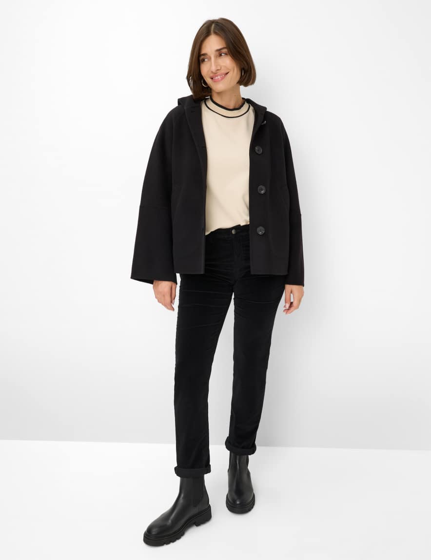 Raphaela By Brax Women's Fashion Pants Style CAROLA Black Feminine Fit