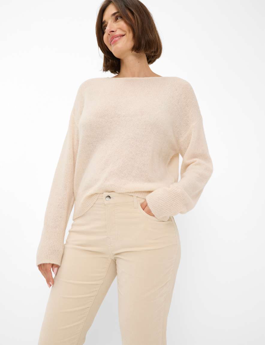 Raphaela By Brax Women's Fashion Pants Style CAROLA Cream White Feminine Fit