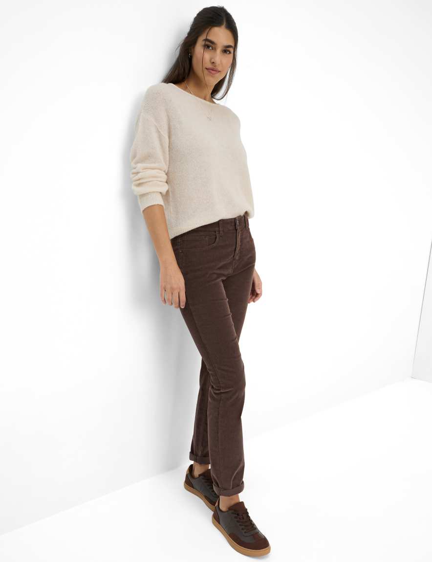 Raphaela By Brax Women's Fashion Pants Style CAROLA Dark Brown Feminine Fit