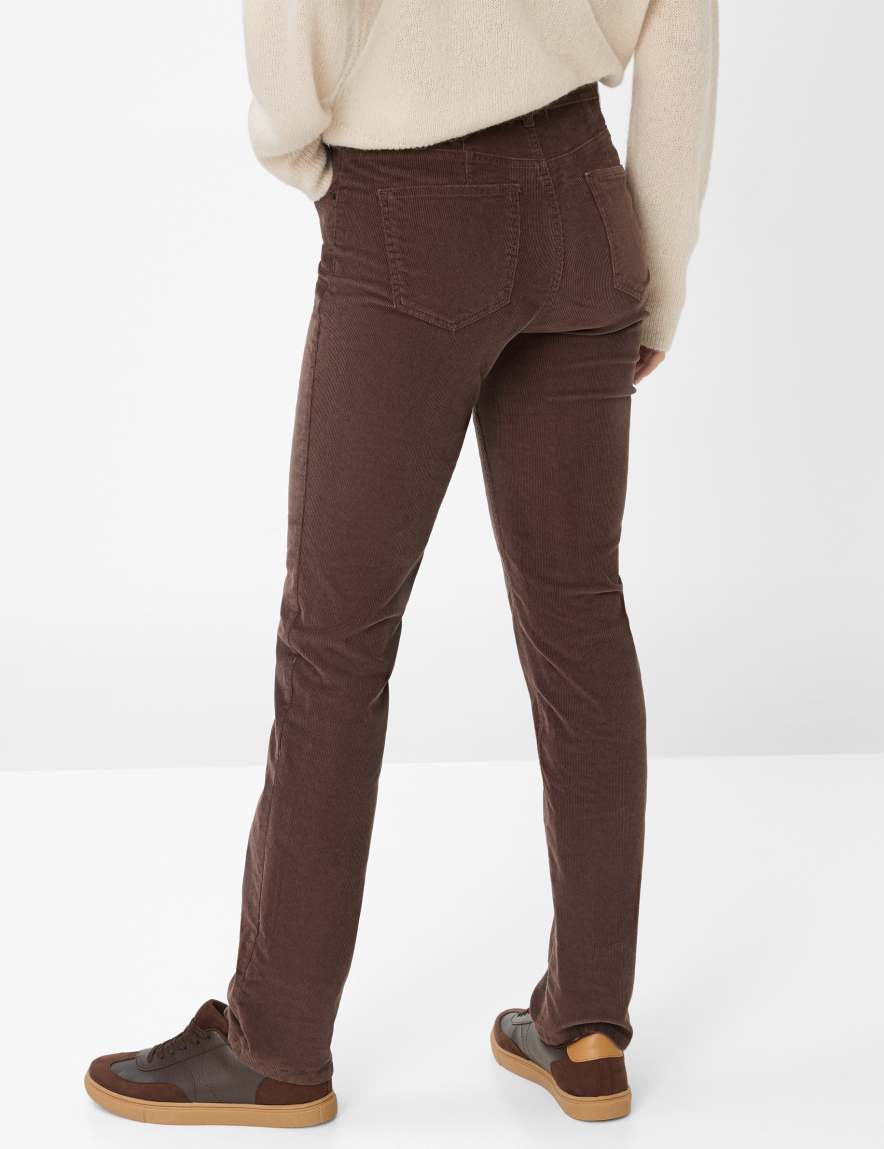 raphaela by brax Women's fashion Pants Style CAROLA Dark Brown Feminine Fit