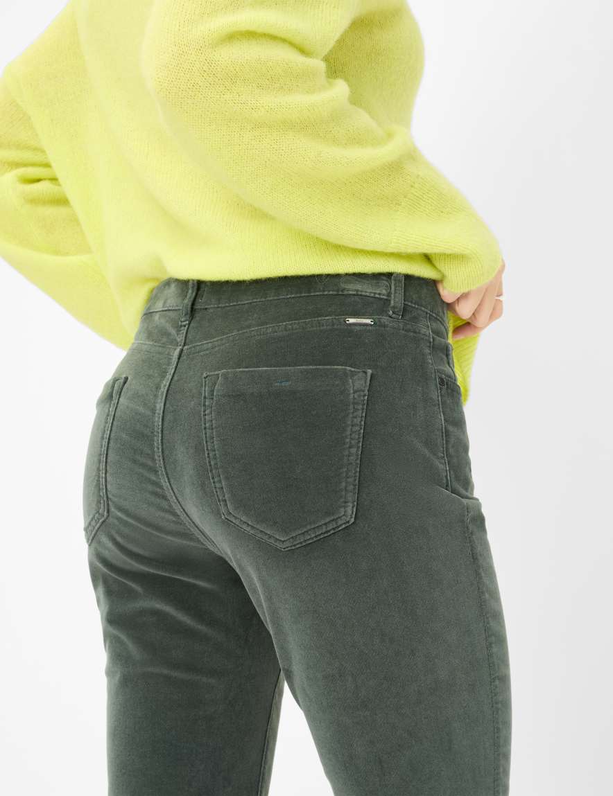 Raphaela By Brax Women's Fashion Pants Style CAROLA Dark Green Feminine Fit