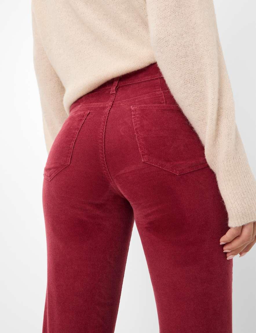 Raphaela By Brax Women's Fashion Pants Style CAROLA Dark Red Feminine Fit