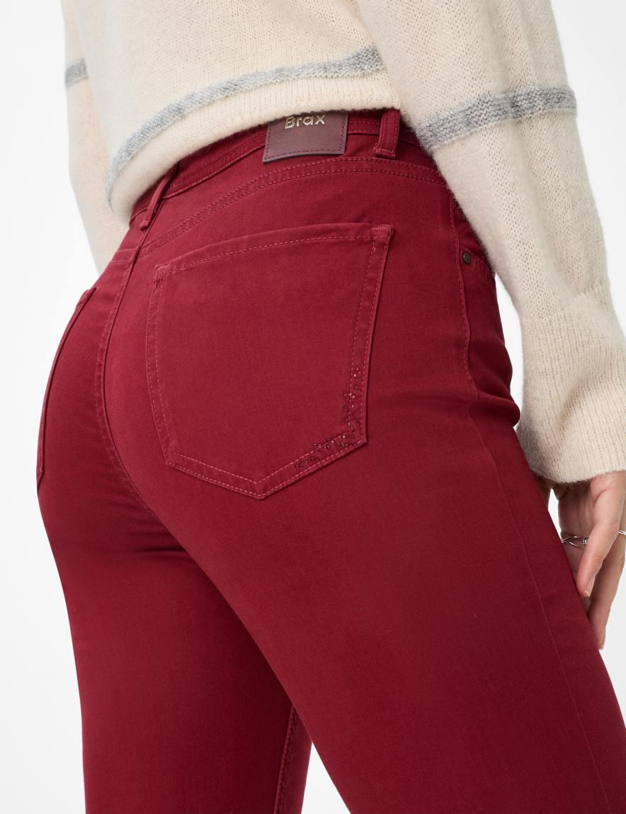 Raphaela By Brax Women's Fashion Pants Style CAROLA Dark Red Feminine Fit