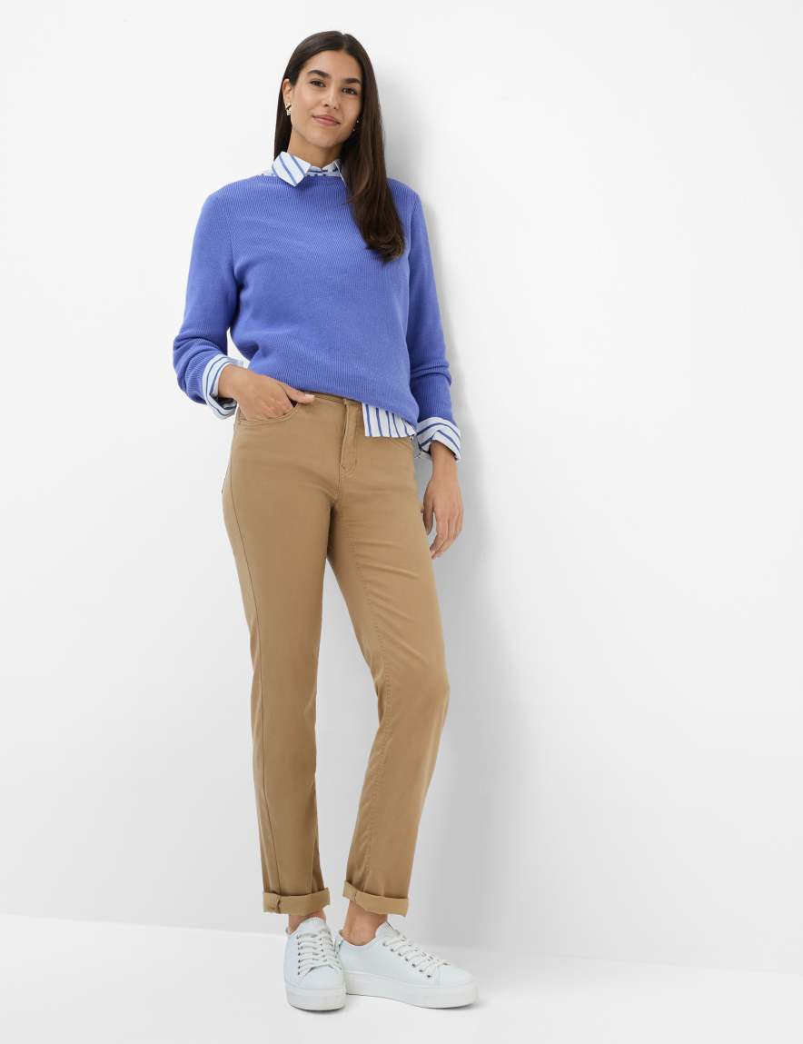 Raphaela By Brax Women's Fashion Pants Style CAROLA Light Brown Feminine Fit