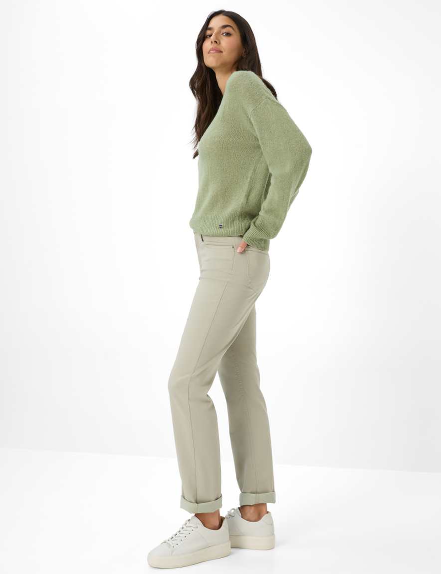 Raphaela By Brax Women's Fashion Pants Style CAROLA Light Green Feminine Fit