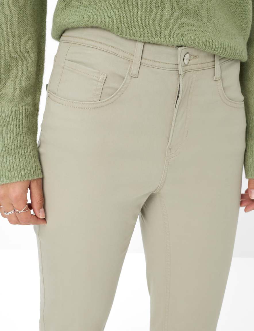 Raphaela By Brax Women's Fashion Pants Style CAROLA Light Green Feminine Fit