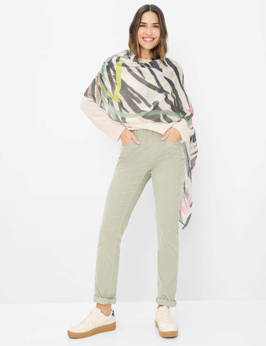 Raphaela By Brax Women's Fashion Pants Style CAROLA Light Green Feminine Fit