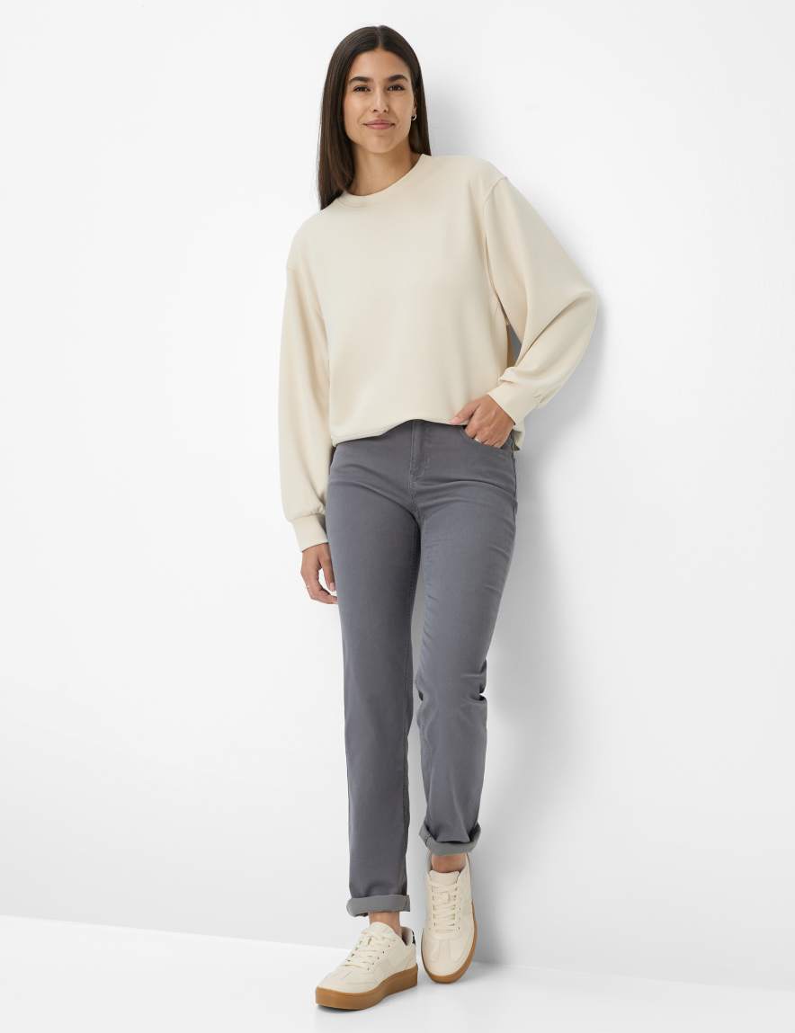 Raphaela By Brax Women's Fashion Pants Style CAROLA Medium Gray Feminine Fit