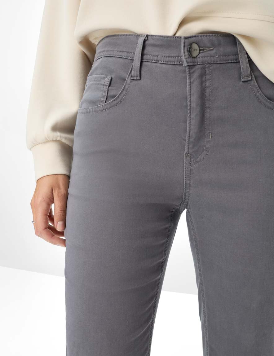 Raphaela By Brax Women's Fashion Pants Style CAROLA Medium Gray Feminine Fit