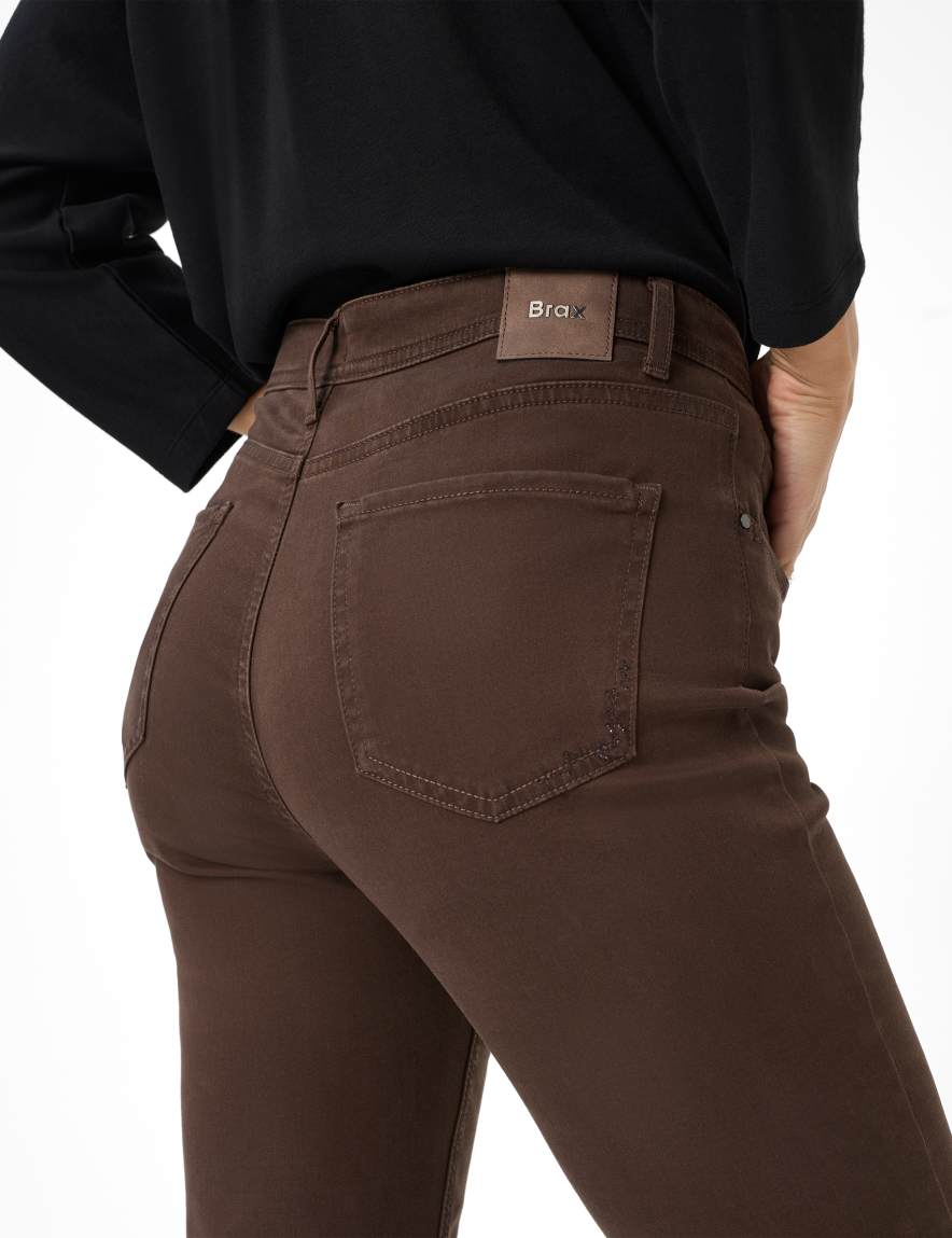 Raphaela By Brax Women's Fashion Pants Style CAROLA Perma Brown Feminine Fit