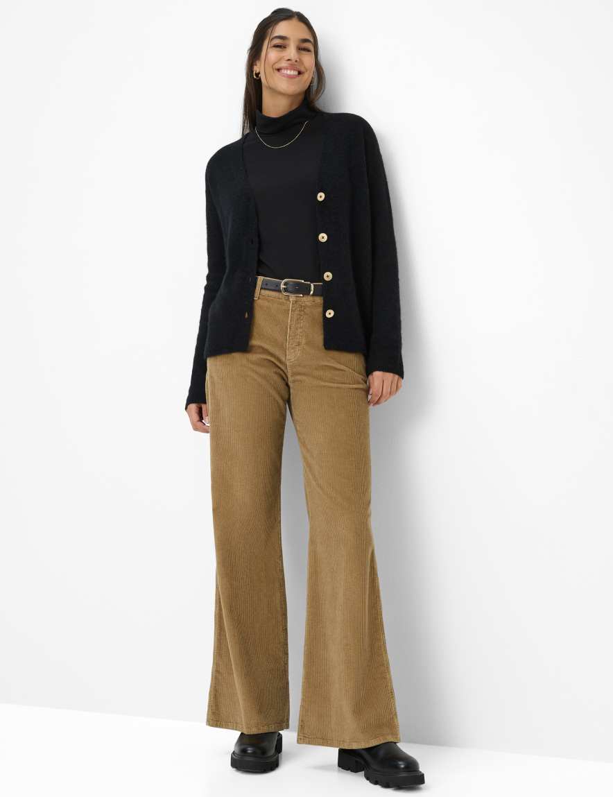 Raphaela By Brax Women's Fashion Pants Style MAINE Beige Wide Leg ➜ At Brax