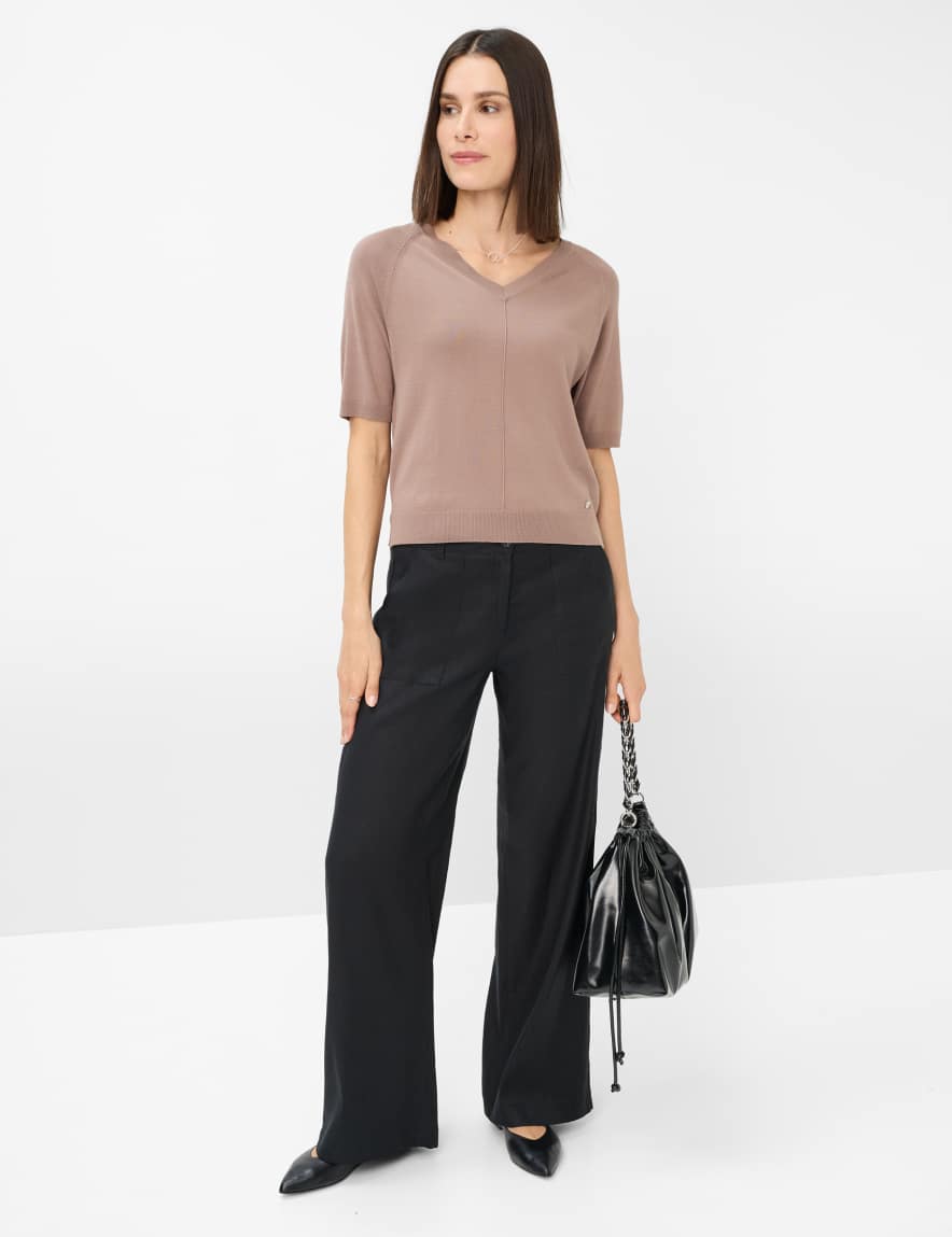 Raphaela By Brax Women's Fashion Pants Style MAINE Black Wide Leg ➜ At Brax