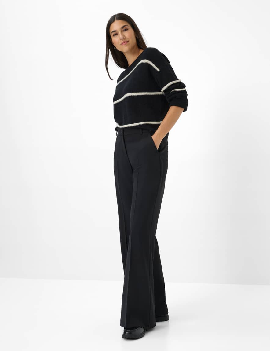 Raphaela By Brax Women's Fashion Pants Style MAINE Black Wide Leg ➜ At Brax