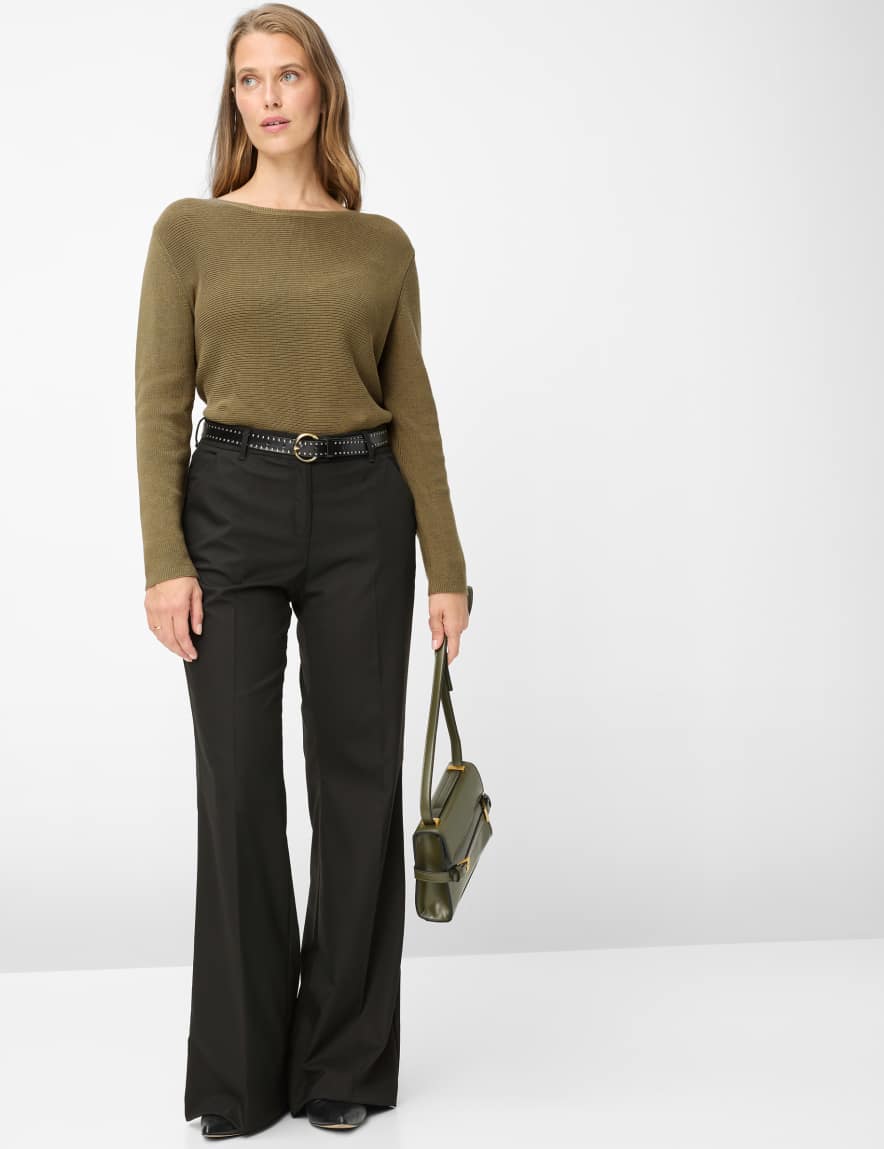 Raphaela By Brax Women's Fashion Pants Style MAINE Black Wide Leg ➜ At Brax