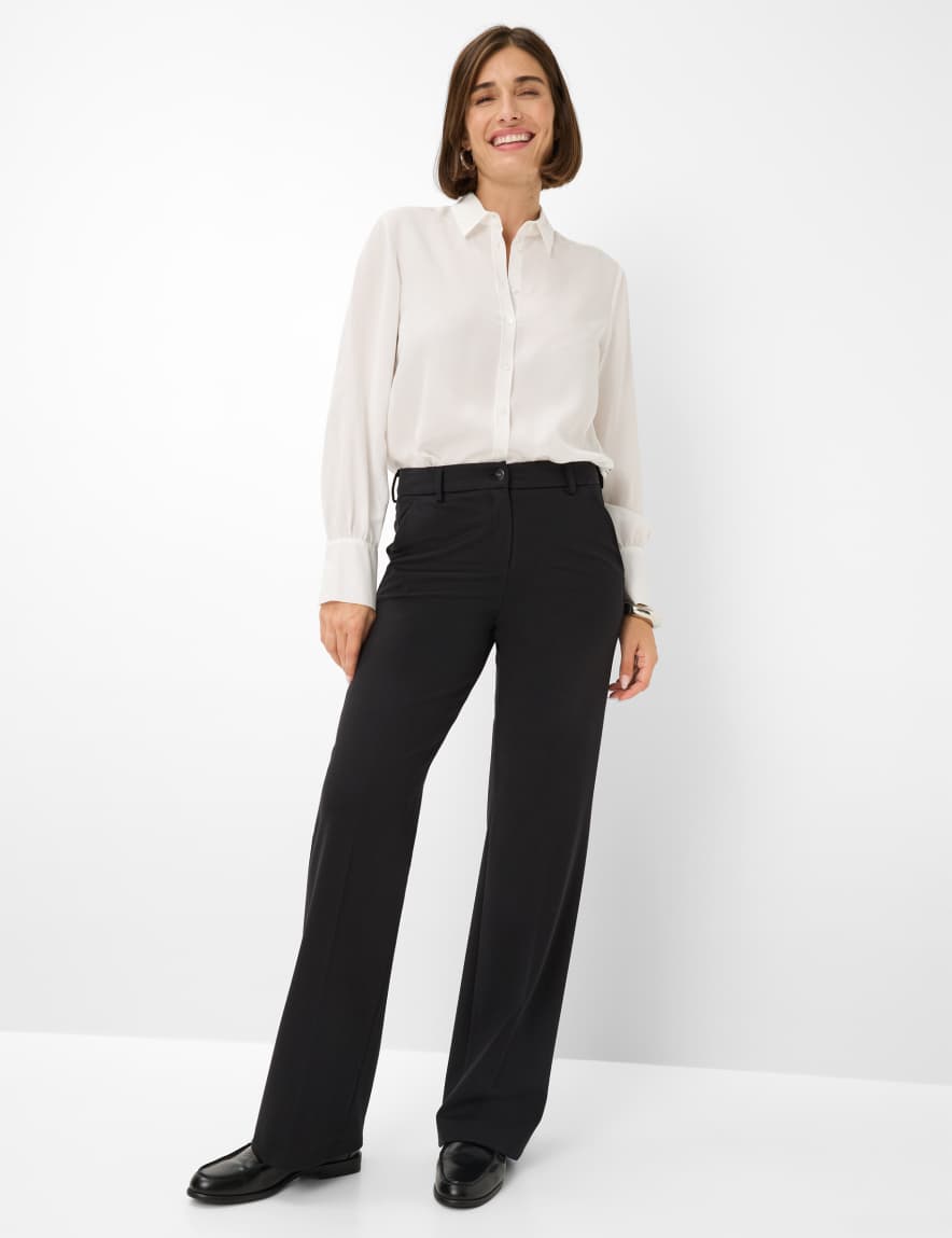 Raphaela By Brax Women's Fashion Pants Style MAINE Black Wide Leg ➜ At Brax
