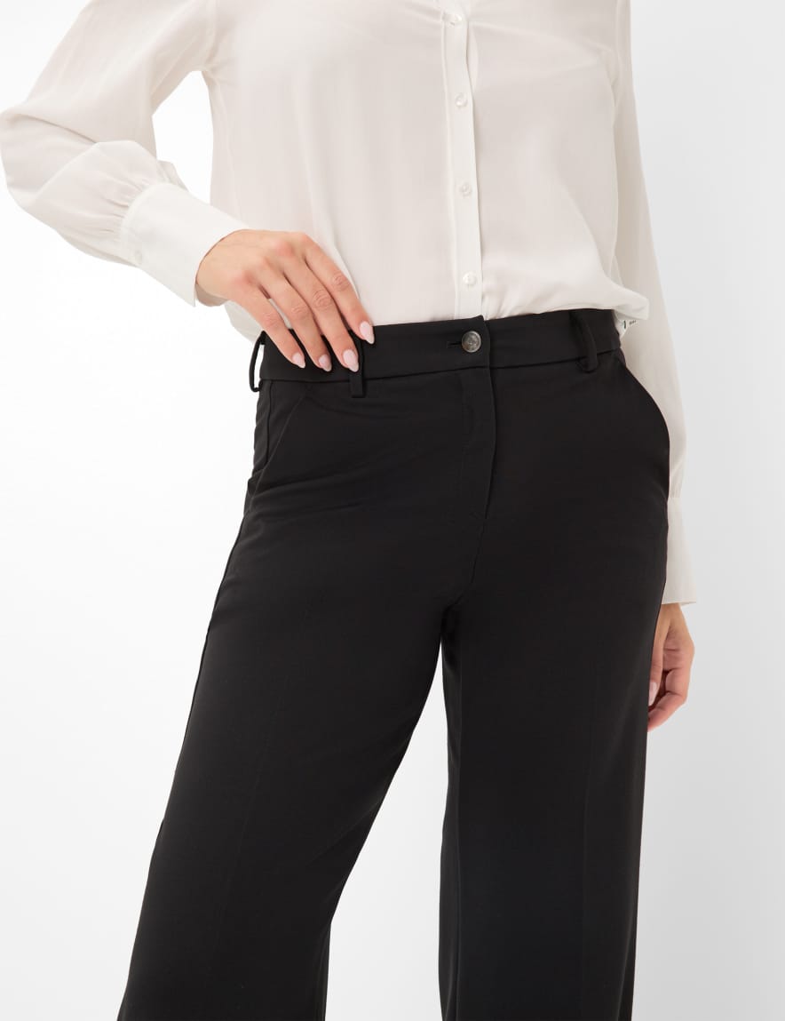 Raphaela By Brax Women's Fashion Pants Style MAINE Black Wide Leg ➜ At Brax