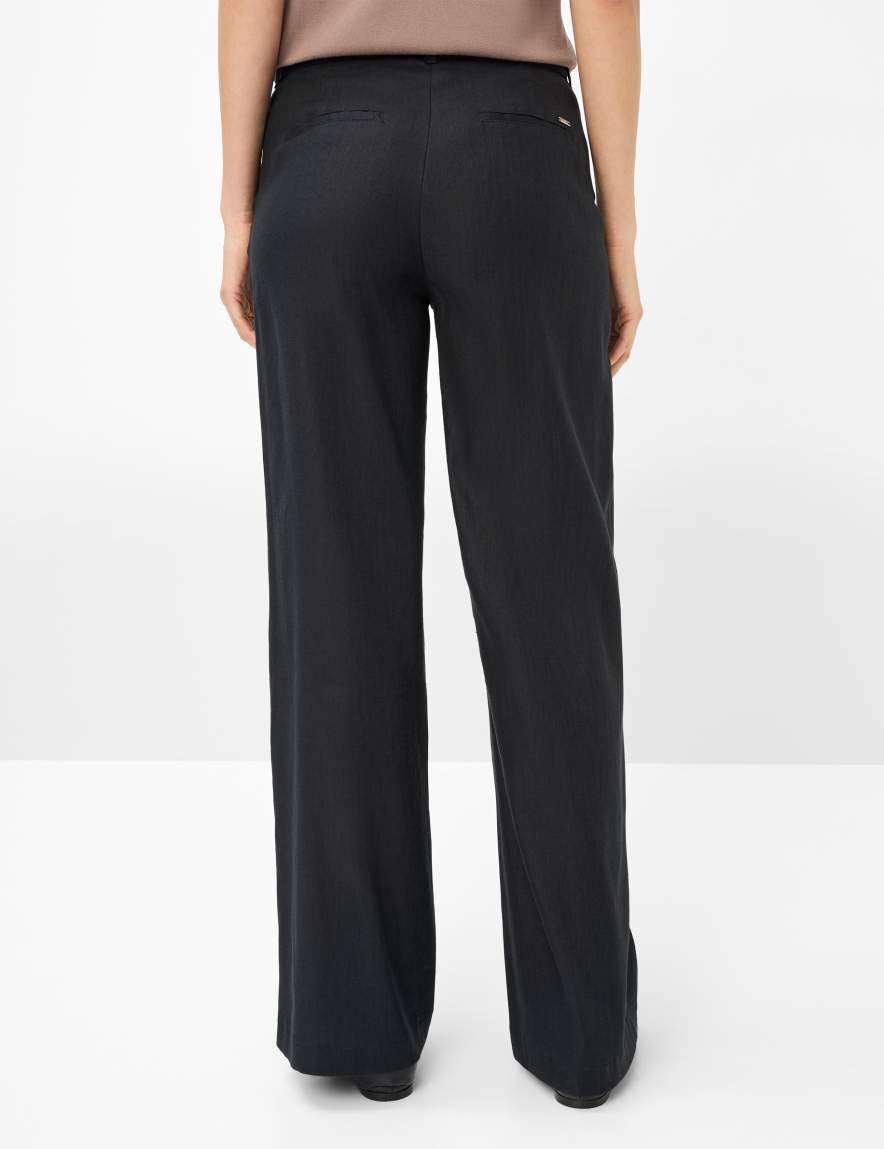raphaela by brax Women's fashion Pants Style MAINE Black Wide Leg ➜ at Brax