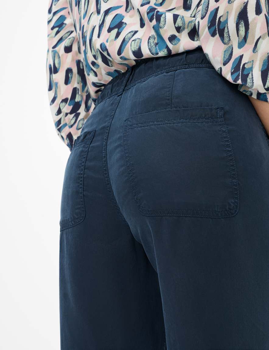 Raphaela By Brax Women's Fashion Pants Style MAINE Dark Blue Wide Leg