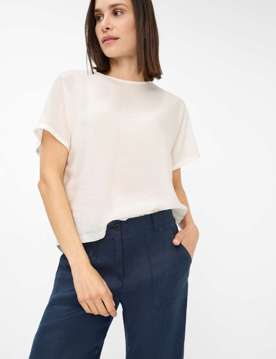 Raphaela By Brax Women's Fashion Pants Style MAINE Dark Blue Wide Leg