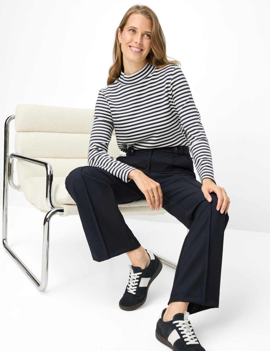 Raphaela By Brax Women's Fashion Pants Style MAINE Dark Blue Wide Leg