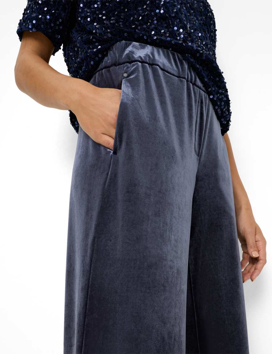 Raphaela By Brax Women's Fashion Pants Style MAINE Dark Blue Wide Leg