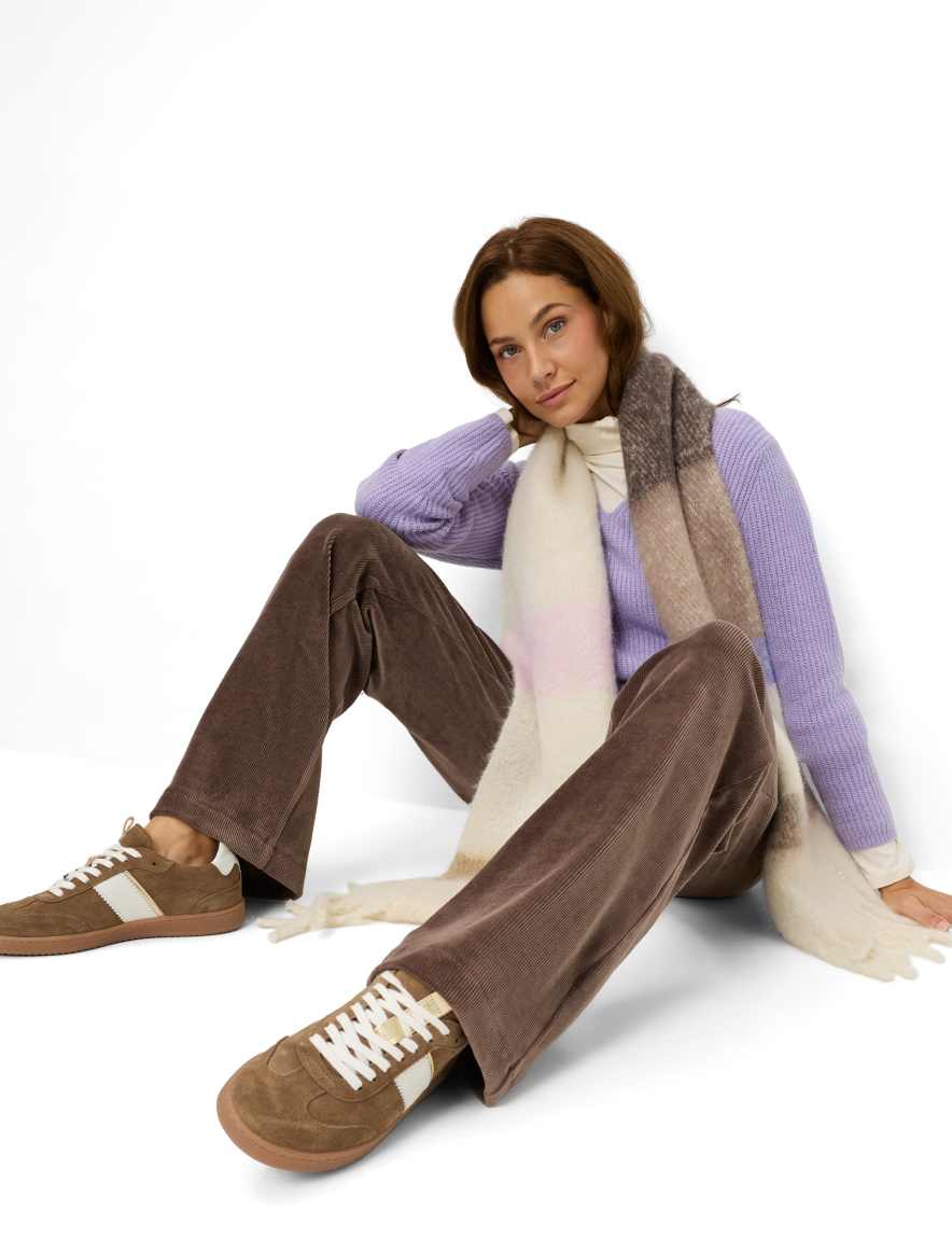 Raphaela By Brax Women's Fashion Pants Style MAINE Dark Brown Wide Leg